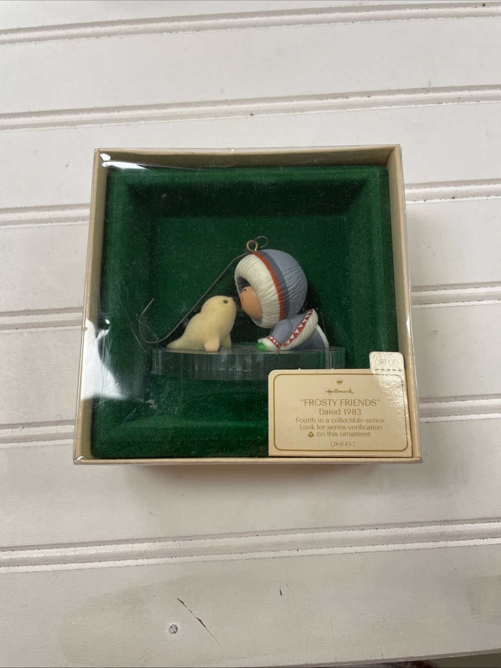 Vintage 1983 Hallmark Frosty Friends Ornament - #4 - Eskimo - Seal